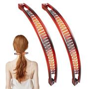 Peigne À Cheveux Forme Banane Outil De Coiffure Tendance Antidérapant Et | Pinces À Cheveux Banane Idéal Pour Filles, Fête, Mariage, Maison, Plage, Travail, École Et Voyages