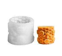 Peigne à miel - Moule en silicone 3D en forme de ruche d'abeille - Libération rapide - Pour bougies en cire d'abeille, savon, fabrication de bougies