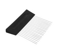 Peigne à Texture en Acier Inoxydable pour Murs, Finitions Artistiques | Dents Fines, Structure de Précision, Effets de Grainage Précis, Décoration Intérieure et Cloisons Sèches