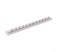 Peigne d'alimentation DIN 63 A en cuivre pour DPN, connecteur de bornier à 12 modules, distributeur de barre bus isolée pour câblage de panneau électrique (E)