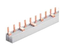 Peigne d'alimentation pour connexion de tableau électrique, 3P+N 12 broches 210 mm, barre de collecteur pour interrupteurs magnéto-thermiques et différentiels, BusBar modulaire 63 A