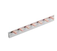 Peigne d'alimentation pour connexion tableau électrique, 1P 12 broches 210 mm, barre de collecteur pour interrupteurs magnéto-thermiques et différentiels, BusBar modulaire 63 A