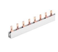 Peigne d'alimentation pour connexion tableau électrique, 2P 12 broches 210 mm, barre de collecteur pour interrupteurs magnéto-thermiques et différentiels, BusBar modulaire 63 A