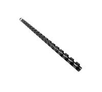 Peigne De Reliure Anneaux Plastiques A4 12 Mm Noir - Lot De 100 Pièces - Capacité 90 Feuilles - 21 Anneaux Standard Universel