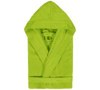 Peignoir à capuche adulte COOL coton S velours vert Pistache
