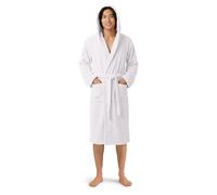 Peignoir à capuche Celodoro pour femmes et hommes - Blanc L