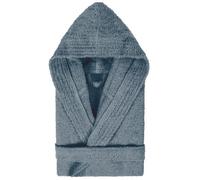 Peignoir à capuche enfant PURE coton 10 ANS gris Acier