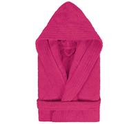 Peignoir à capuche enfant PURE coton 10 ANS rose fuchsia
