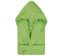 Peignoir à capuche enfant PURE coton 10 ANS vert pistache