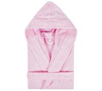 Peignoir à capuche enfant PURE coton 2 ANS rose bonbon