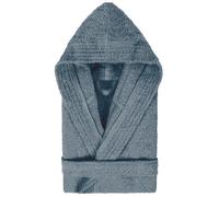 Peignoir à capuche enfant PURE coton 6 ANS gris Acier
