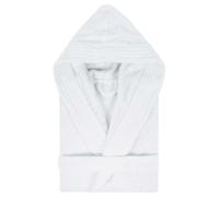 Peignoir à capuche enfant PURE coton 8 ANS blanc