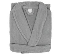 Peignoir col châle adulte ALPHA coton taille L gris argent