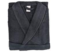Peignoir col châle adulte ALPHA coton taille L noir