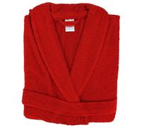 Peignoir col châle adulte ALPHA coton taille M rouge