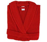 Peignoir col châle adulte ALPHA coton taille XL rouge