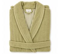 Peignoir col châle adulte EFFICIENCE PURE coton M vert Olive