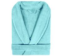 Peignoir col châle adulte PURE coton M vert aguaverde