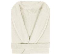 Peignoir col châle adulte PURE coton XL ivoire