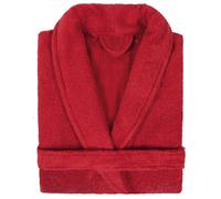 Peignoir col châle adulte PURE coton XL rouge