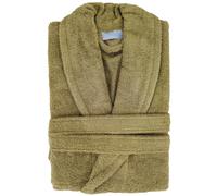 Peignoir col châle NAIA éponge coton taille L vert jasmin