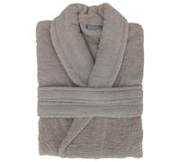 Peignoir col châle NAIA éponge coton taille M beige lin