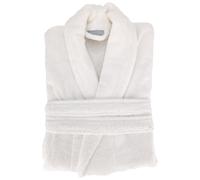 Peignoir col châle NAIA éponge coton taille M blanc