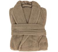 Peignoir col châle NAIA éponge coton taille M marron camel