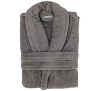 Peignoir col châle NAIA éponge coton taille XL gris ardoise