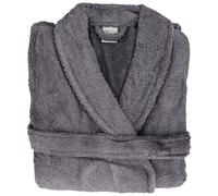 Peignoir col châle ROYAL CRESENT éponge coton taille L gris acier
