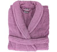 Peignoir col châle ROYAL CRESENT éponge coton taille M rose lavande