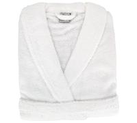 Peignoir col châle ROYAL CRESENT éponge coton taille XL blanc