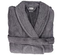 Peignoir col châle ROYAL CRESENT éponge coton taille XL gris acier