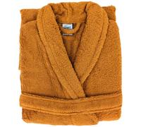 Peignoir col châle ROYAL CRESENT éponge coton taille XL jaune miel