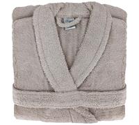 Peignoir col châle ROYAL CRESENT éponge coton taille XL marron gris craie
