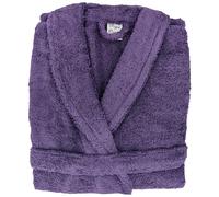 Peignoir col châle ROYAL CRESENT éponge coton taille XL violet prune