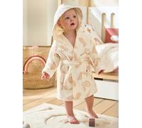 Peignoir de bain bébé en coton bio* personnalisable HAPPY SKY beige imprimé 36M(97CM)