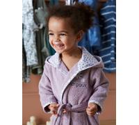 Peignoir de bain bébé personnalisable Fleurettes violet 18M(81CM)