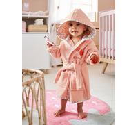 Peignoir de bain bébé personnalisable JARDIN DES ABEILLES rose 18M(81CM)