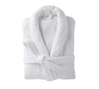 Peignoir de bain en éponge hôtelier blanc L