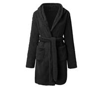 Peignoir De Bain Homme Polaire Eponge Robe De Chambre Homme Polaire Hiver Chaud Peignoirs avec Poches Sortie Doux en Flannel Robes Manches Longues Elegant Long Grande Taille