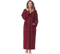 Peignoir de bain pour dames, longueur au mollet ou extra long, 100 % coton, tissu éponge (380 g/m²), Oeko-Tex®, avec capuche