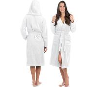 Peignoir de bain Premium Liebenstein® pour femmes, en 100% coton doux comme du velours, avec capuche