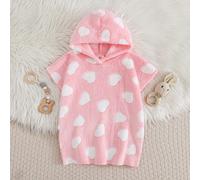 Peignoir en flanelle absorbant, mignon et confortable avec capuche pour bébé fille, automne/hiver, couverture, convient pour diverses saisons et occasions, comme la salle de bain et la plage 6-9M,9-12
