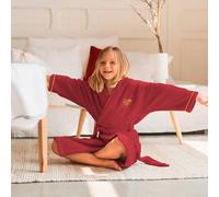 Peignoir Enfant À Capuche Brodé 100% Coton, Harry Potter Red Rouge 6/8A