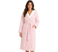 Peignoir femme Morgenstern, en coton éponge, capuche, modèle Leonie, couleur rose, taille XS