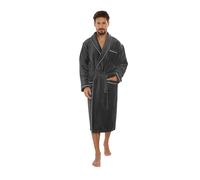 Peignoir Forex, confortable et élégant, pour homme, avec poches et ceinture à nouer, fabriqué en 100% coton