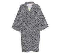 Peignoir kimono en coton pour femme et homme - Robe de chambre Yukata - Robe de chambre légère - Longueur genou - Vêtement de nuit ample et confortable - Cache-maillot de bain avec poche