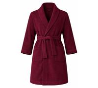 Peignoir unie Puma pour femme et homme, en tissu éponge 100 % coton, couleur : rouge, taille : L/XL