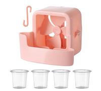 PEIHUODAN Boîte de Refroidissement Ventilateur Clip-On, Refroidisseur d'Air Portable pour Ventilateurs Standard, Cool Boîte Isotherme pour Salon, Chambre et Bureau (Rose)